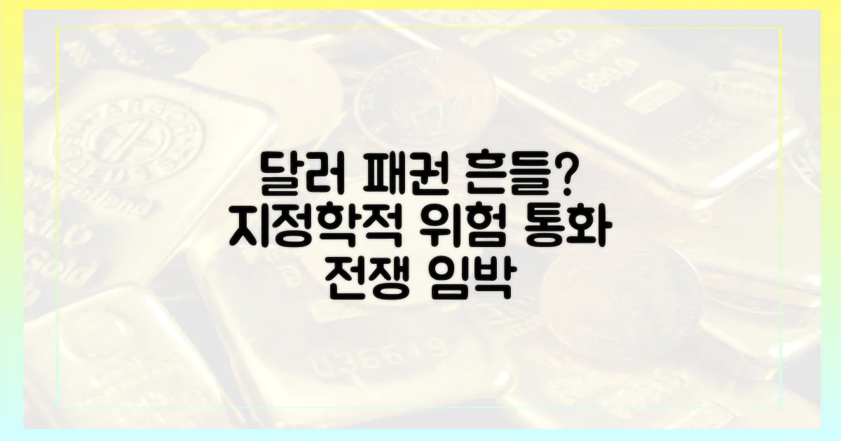 지정학적 위험, 달러 패권 위협