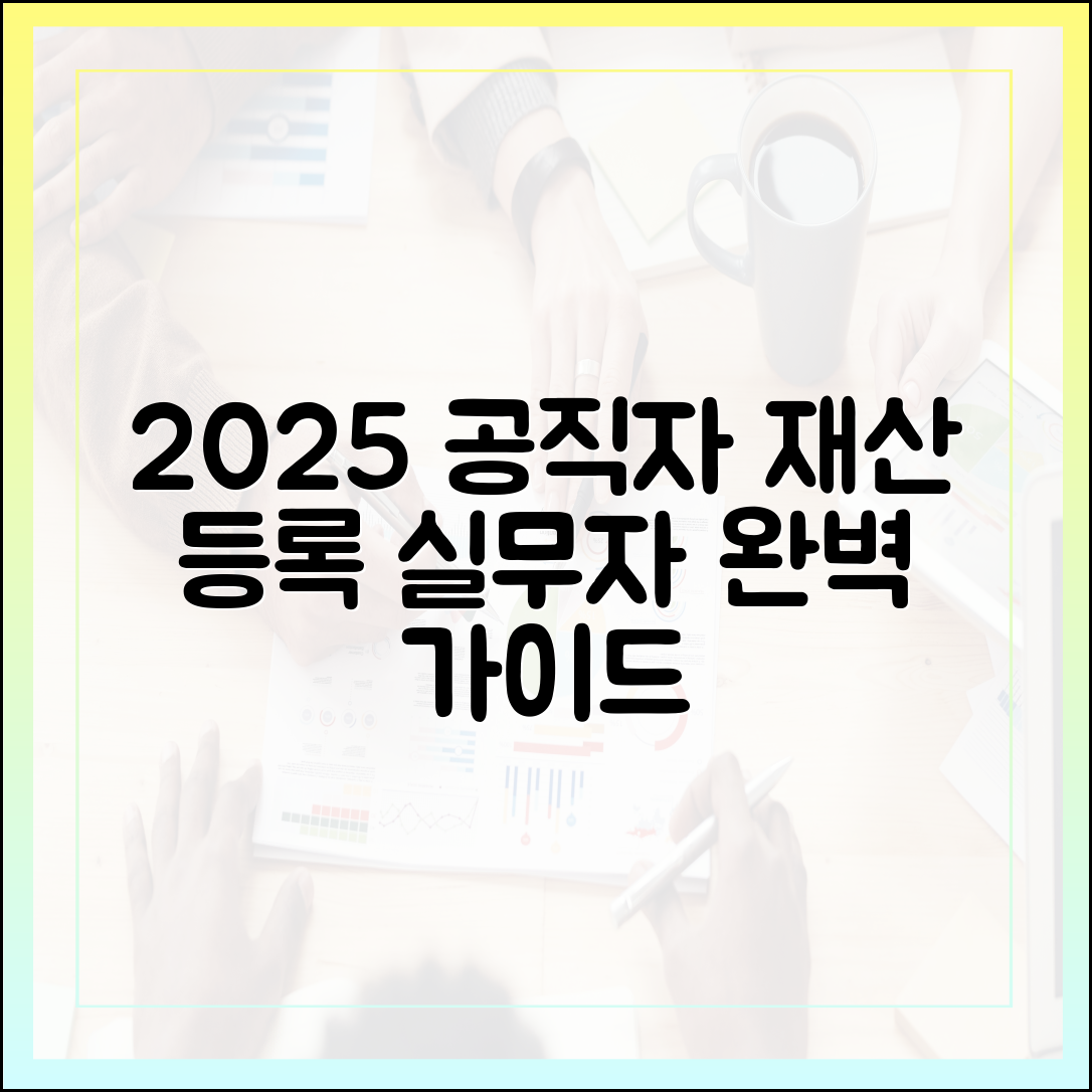 2025년 최신판: 공직자 재산 등록 실무자를 위한 완벽 가이드