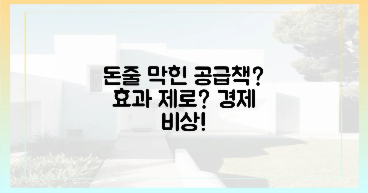 돈줄 막혀 공급 대책 효과 없나?
