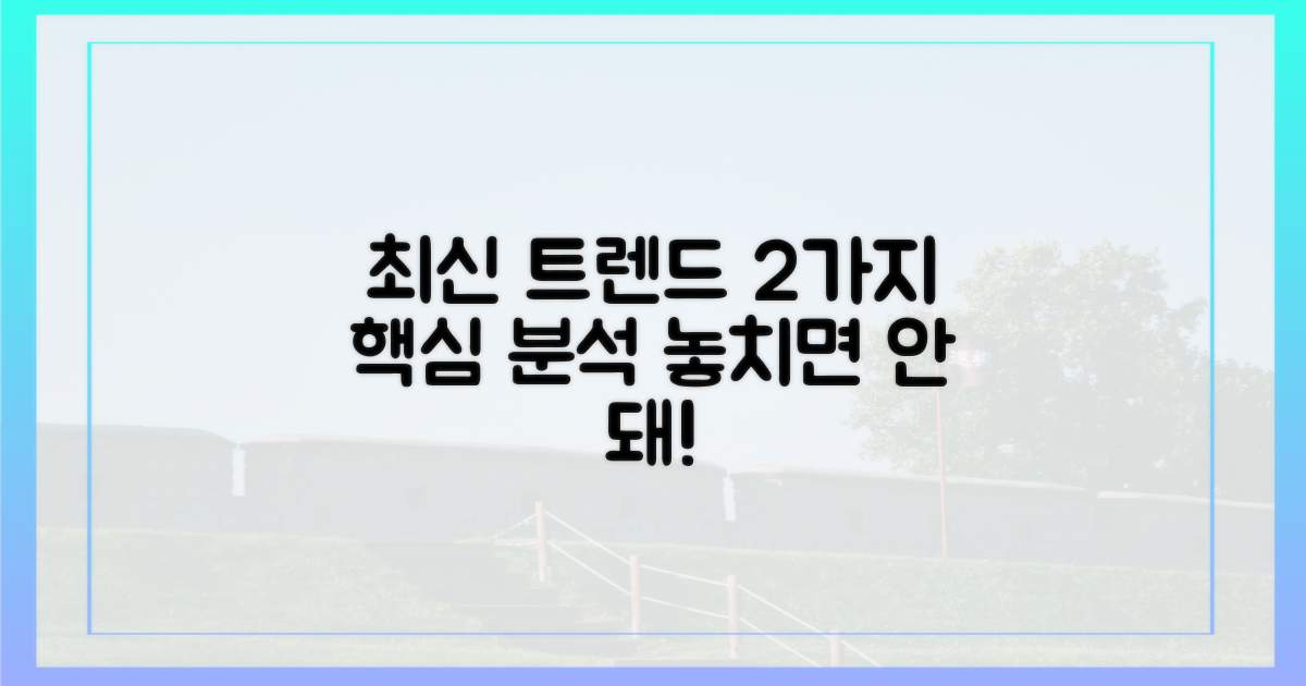 2가지 최신 트렌드 분석