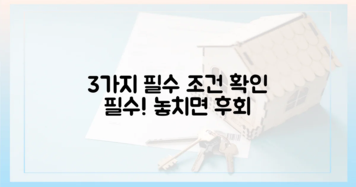 3가지 필수 조건 확인
