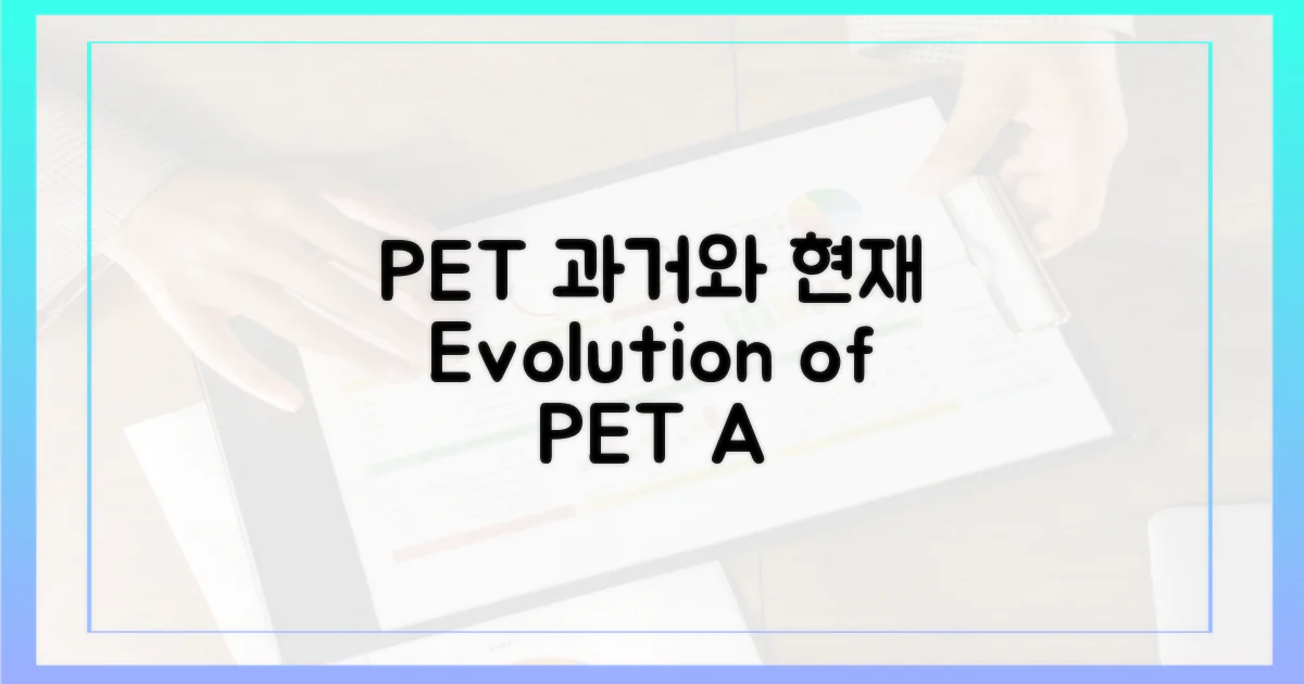 PET: 과거와 현재의 변화