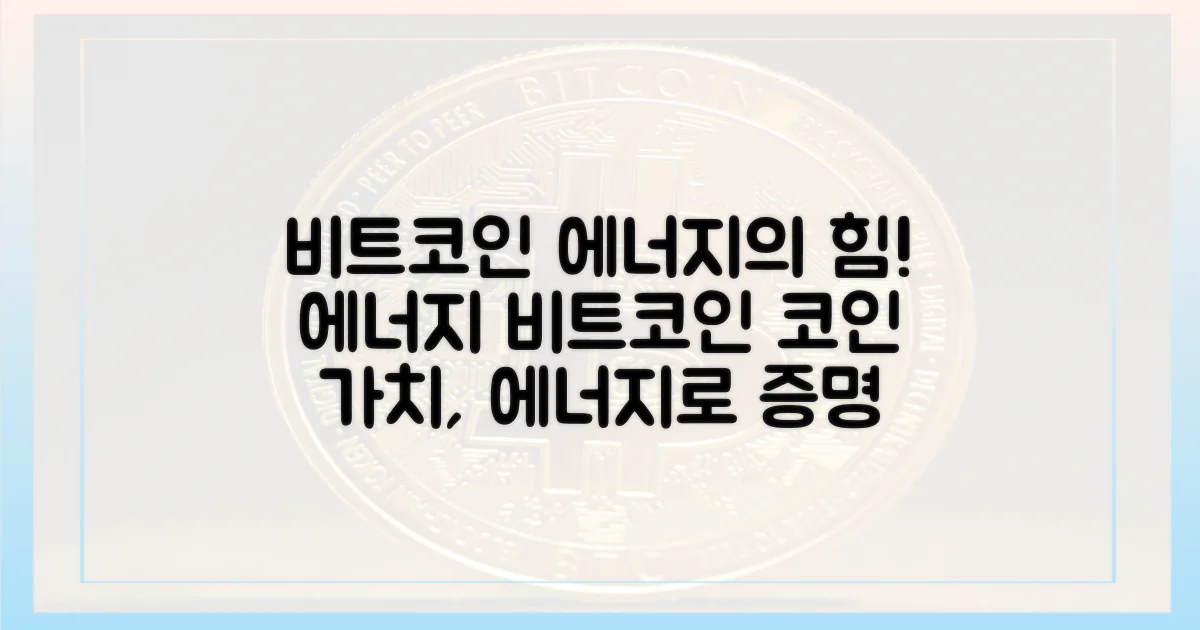 에너지, 비트코인의 가치를 말하다