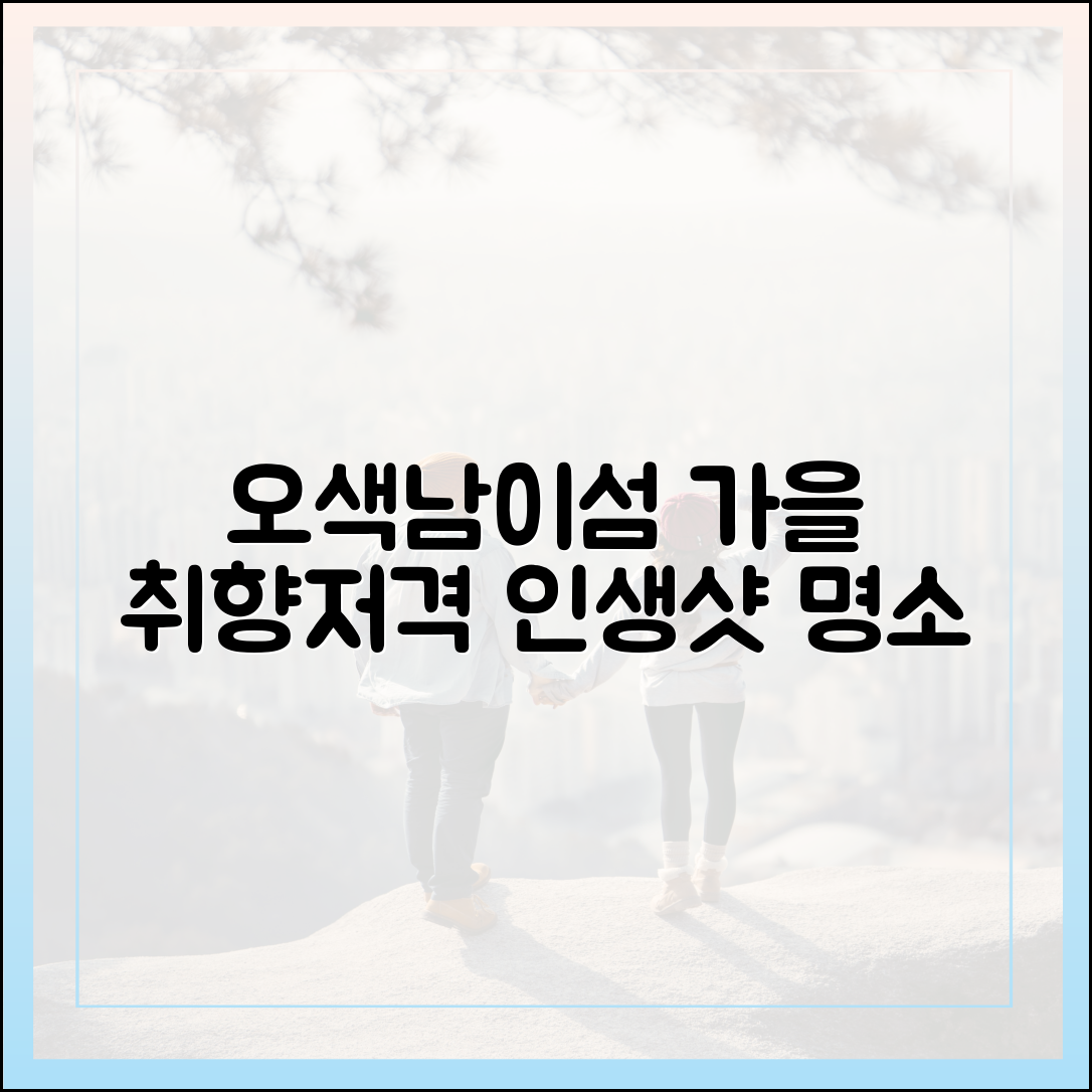 오색찬란 남이섬, 가을 감성 취향저격 명소 완벽 가이드
