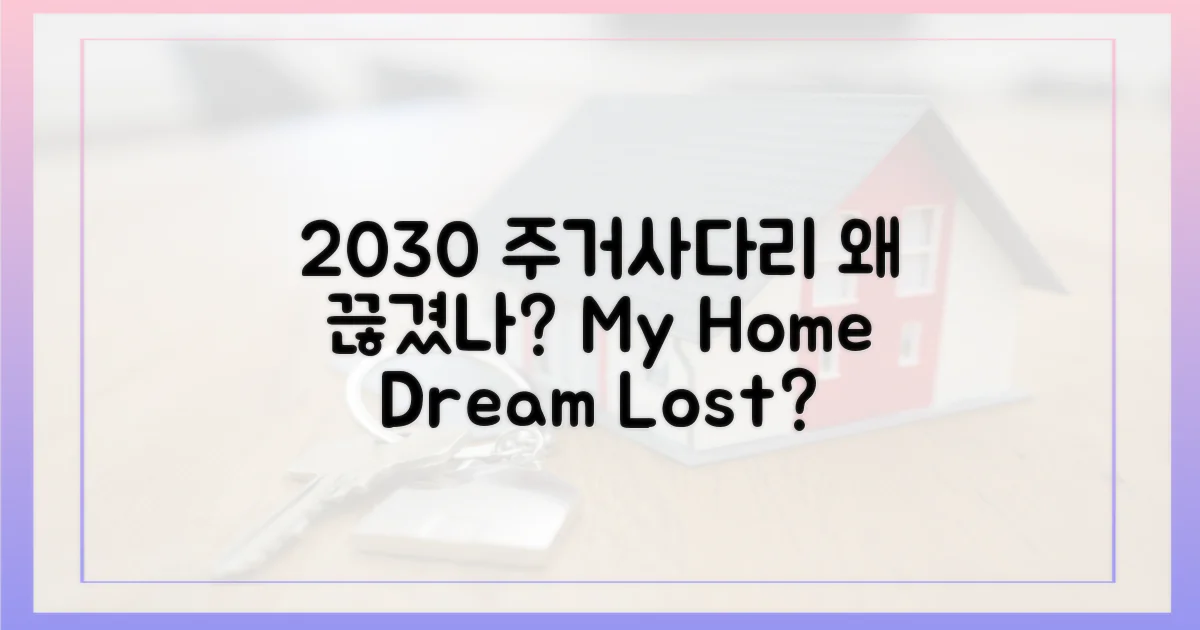 2030 주거사다리 왜 끊겼나?