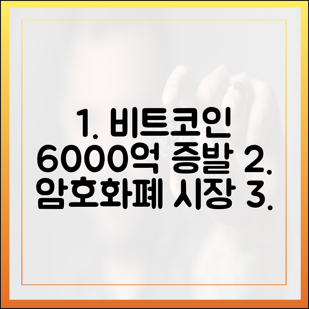 비트코인 약세 지속, 6000억 달러 증발…가상자산 시장 괜찮을까?