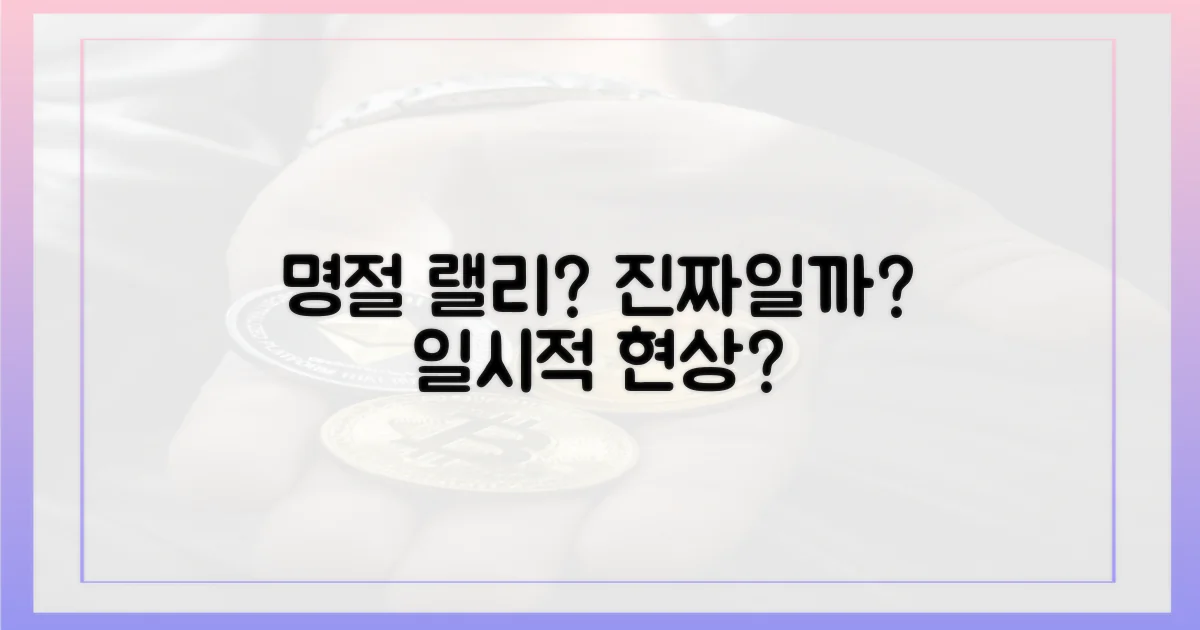 명절 랠리, 일시적 현상일까?