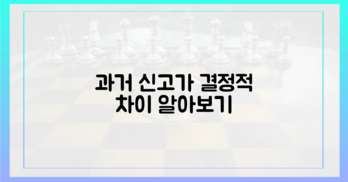 과거 신고가와 지금은 왜 다를까?