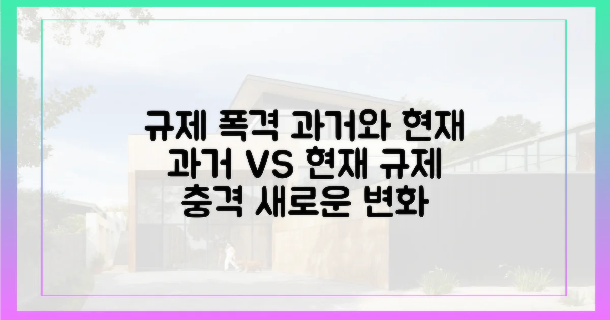 규제 폭격, 과거와 현재