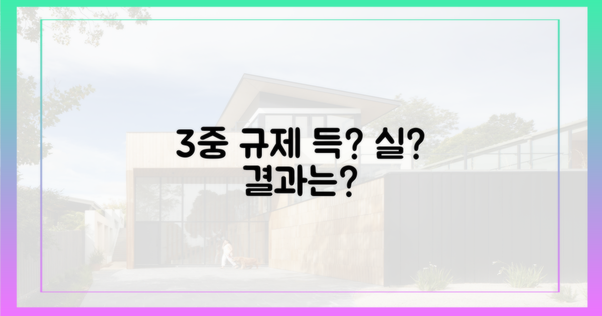 3중 규제, 득과 실