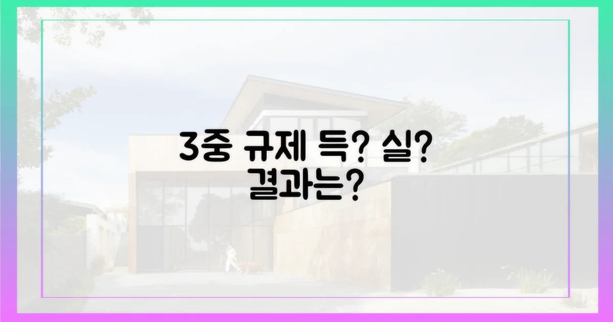 3중 규제, 득과 실