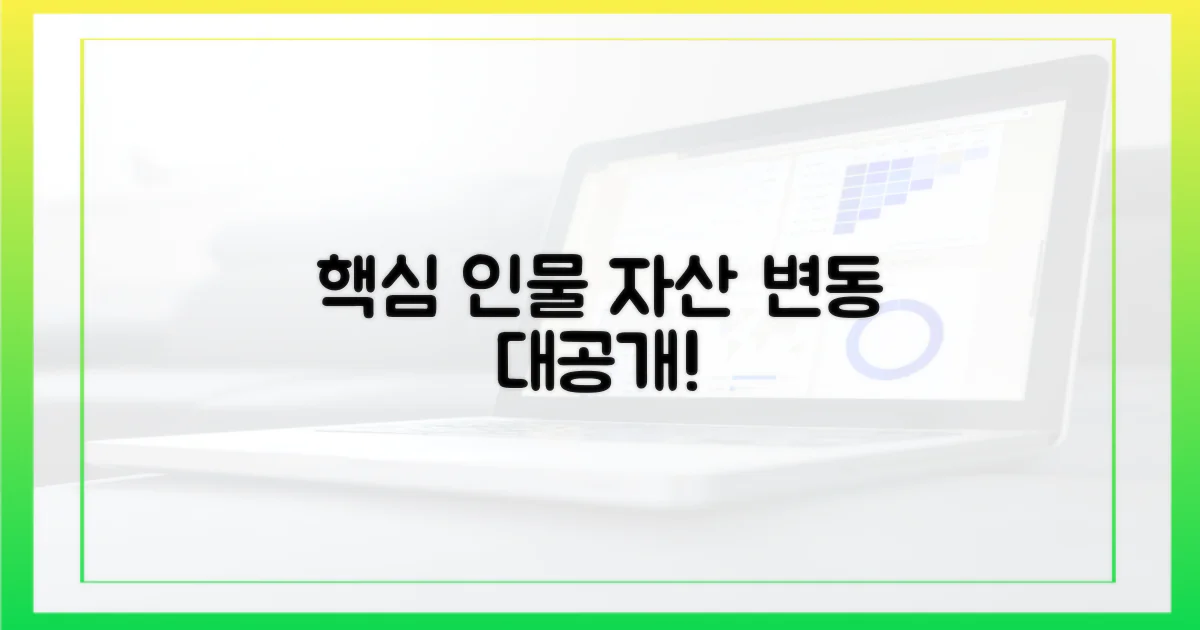 주요 인물 재산 변동 추이