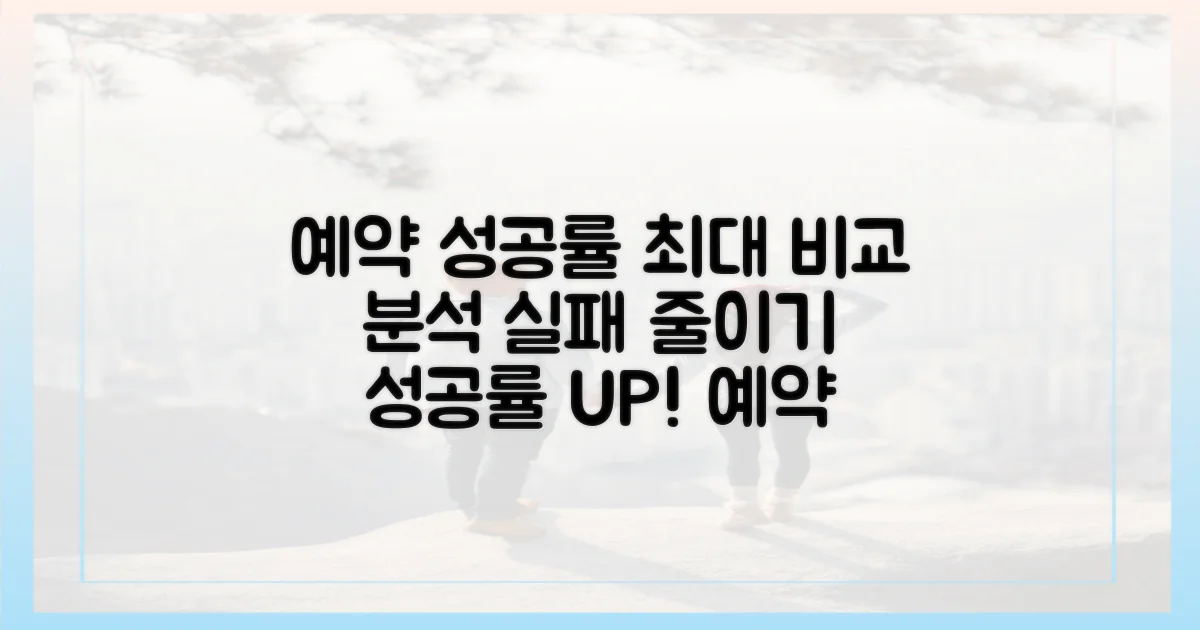 예약 성공률 비교 분석