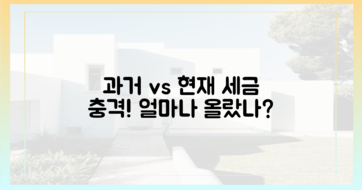 과거 세금 vs 현재 충격