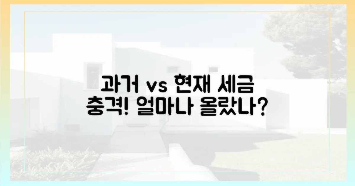 과거 세금 vs 현재 충격