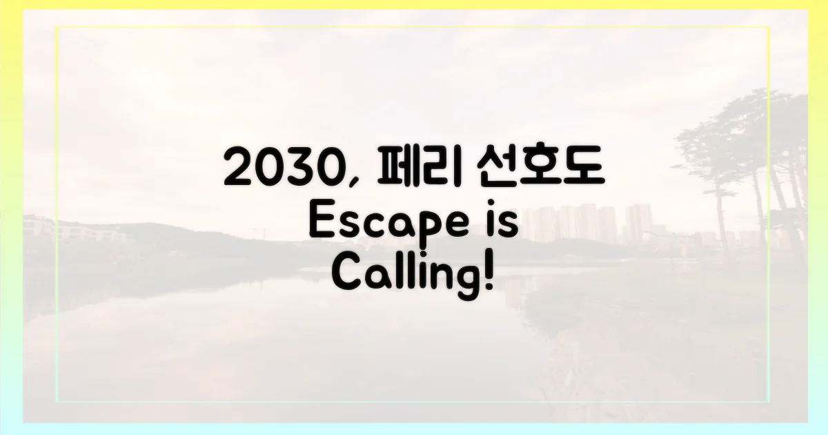 2030, 페리 선호도↑