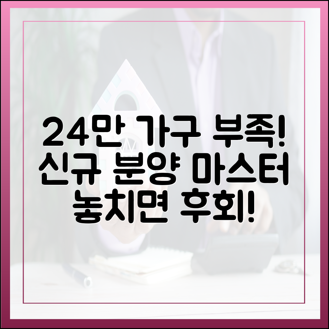 24만가구 못 미쳐! 신규 분양 마스터하기