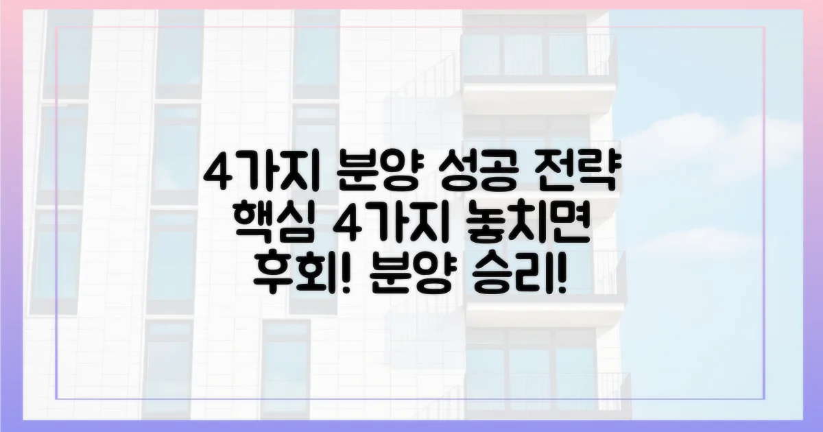 4가지 분양 전략