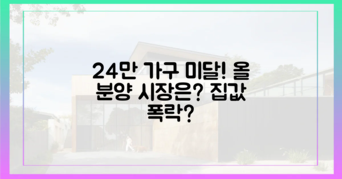24만가구 미달, 올해 분양 시장은?