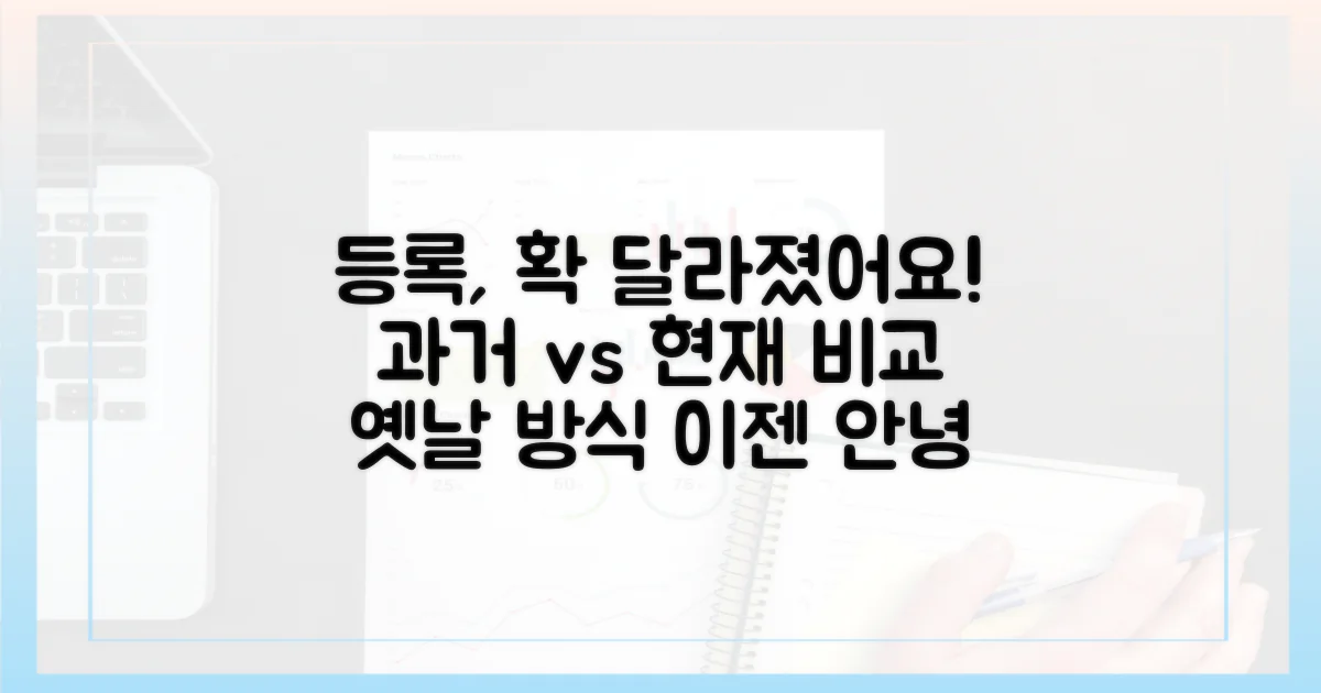 과거와 현재, 등록 방식 변화