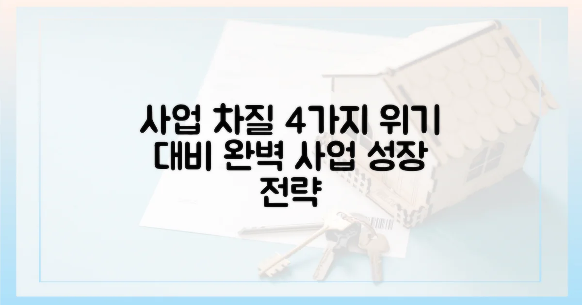 4가지 사업 차질