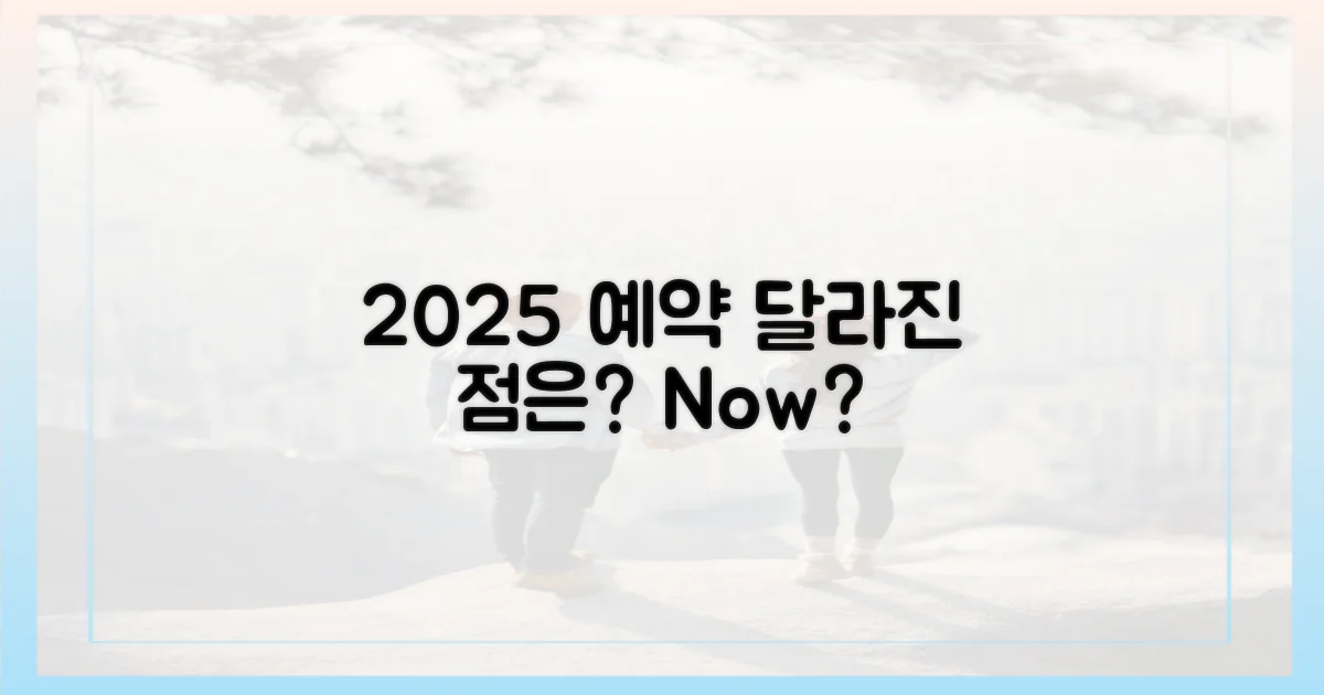 2025년 예약, 작년과 무엇이 달라졌나?