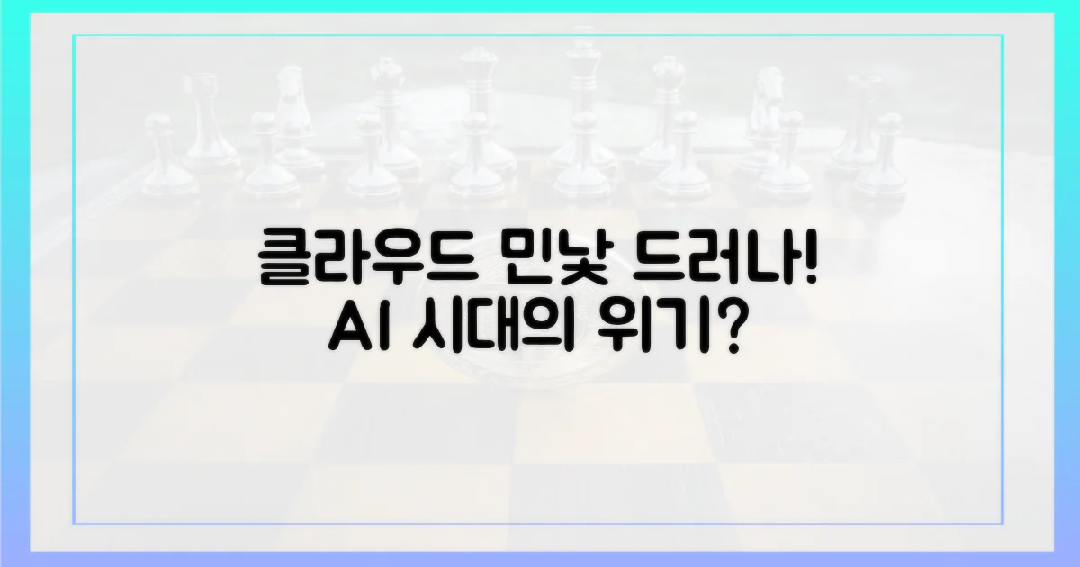 클라우드 의존도 민낯 드러나