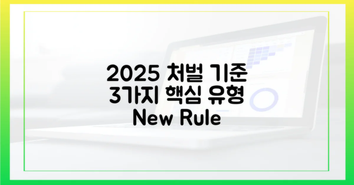 2025년 처벌 기준: 3가지 주요 유형