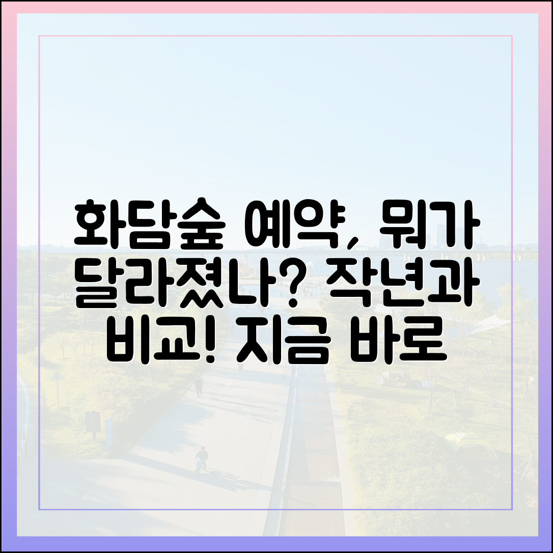 최신] 화담숲 예약, 작년과 뭐가 달라졌을까?