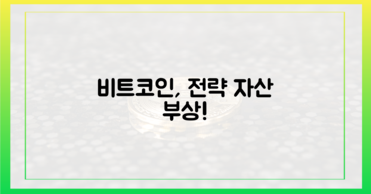 비트코인, 전략자산 부상