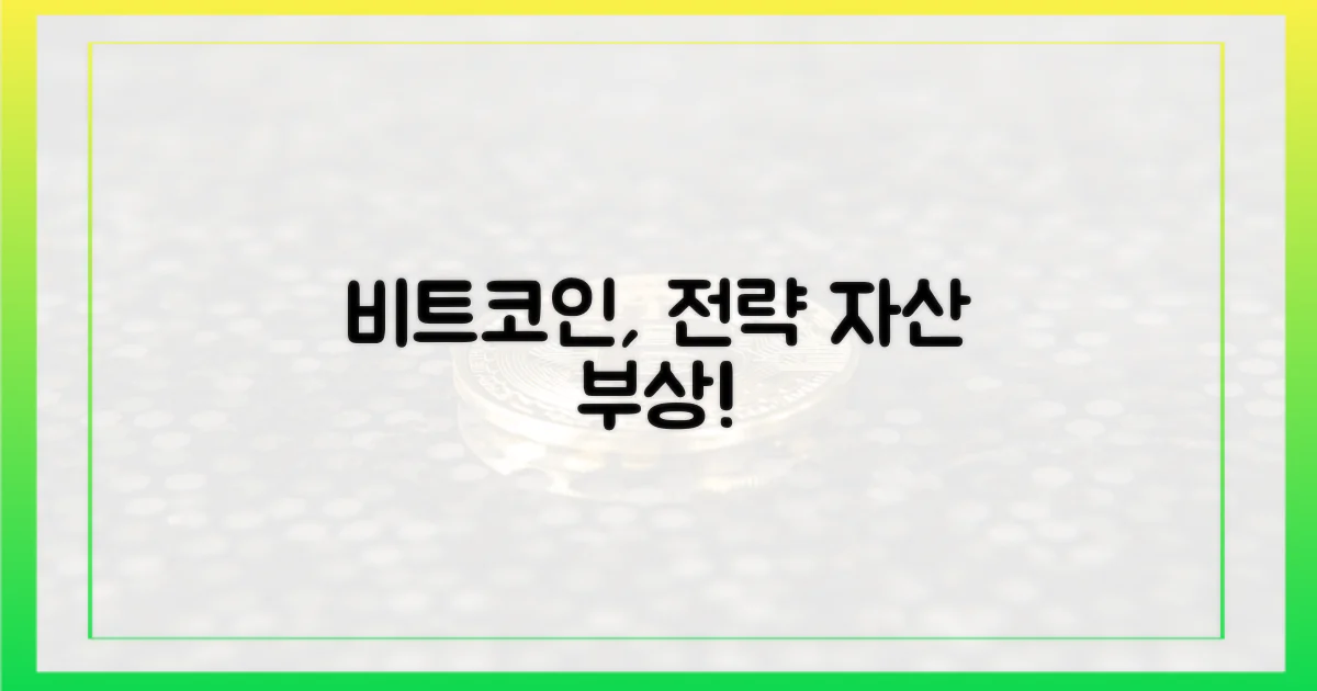 비트코인, 전략자산 부상