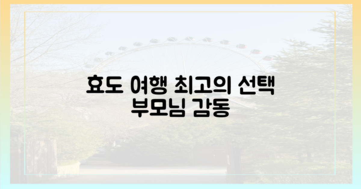 효도 여행, 최고의 선택