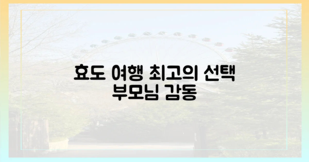 효도 여행, 최고의 선택