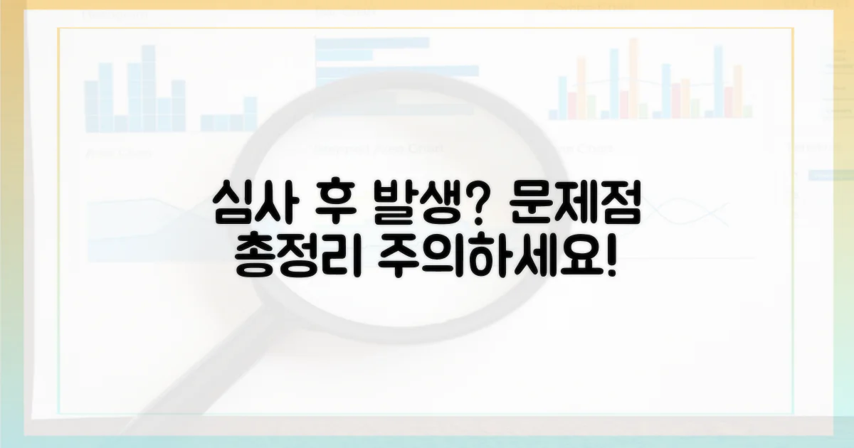 심사 후, 발생 가능한 문제는?