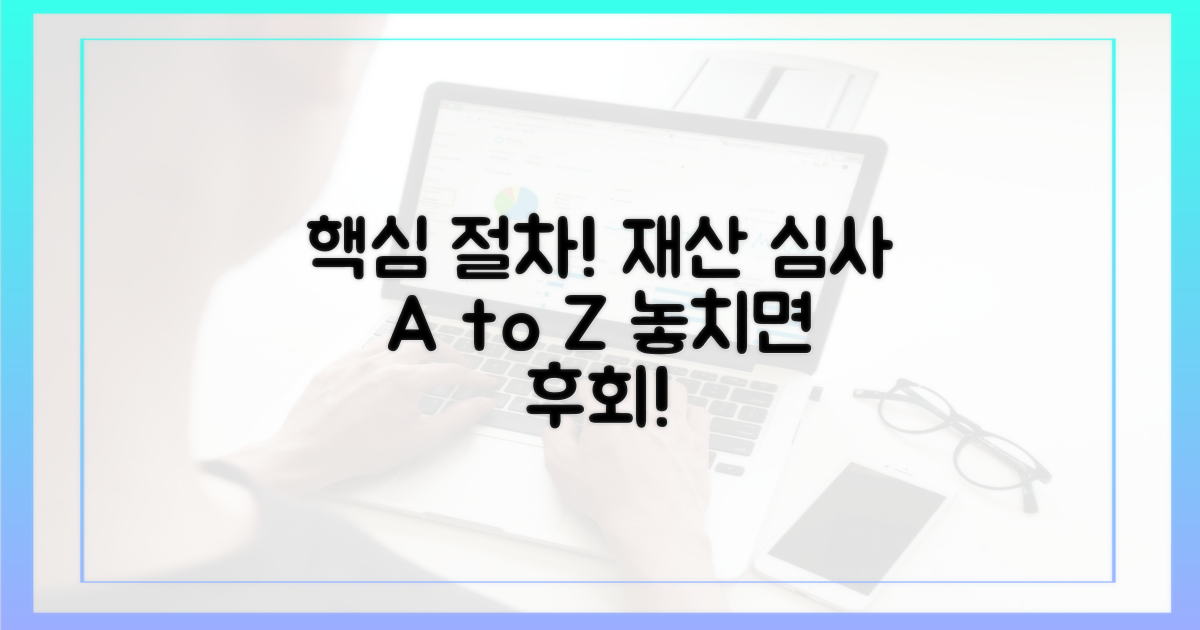 재산 심사, 핵심 절차는?