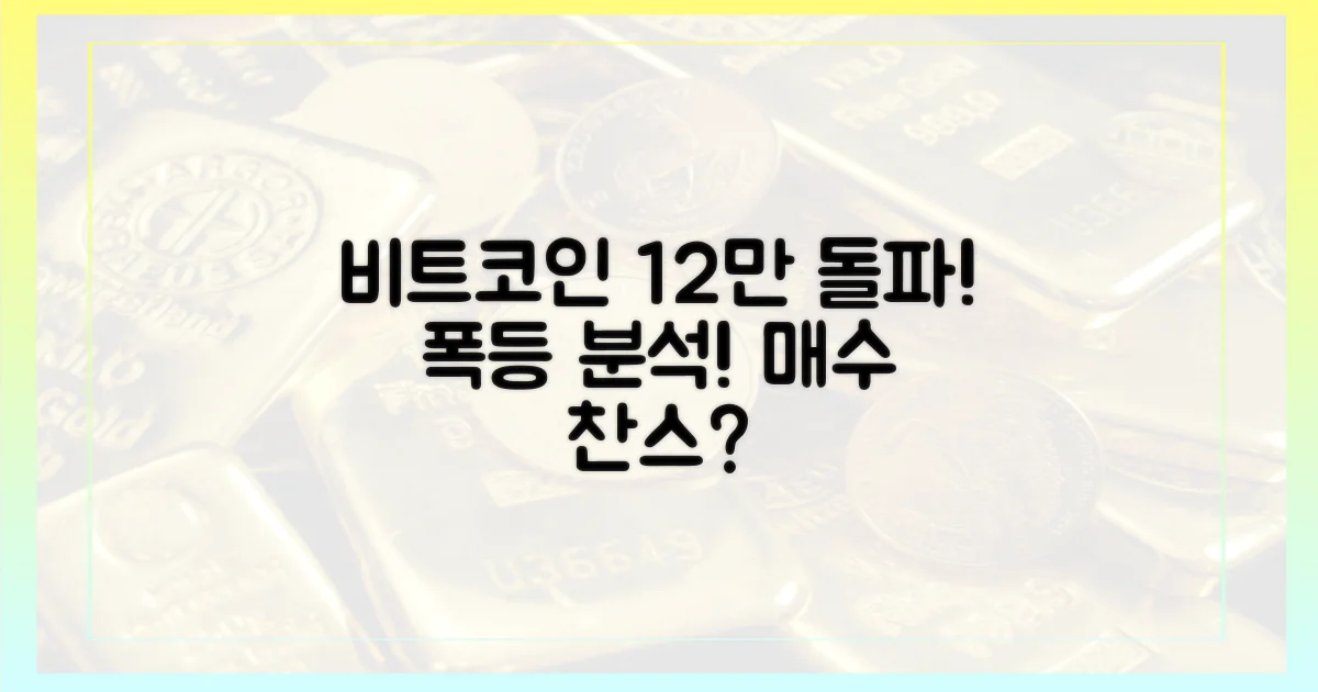 12만 달러 돌파, 비트코인 상승세 분석