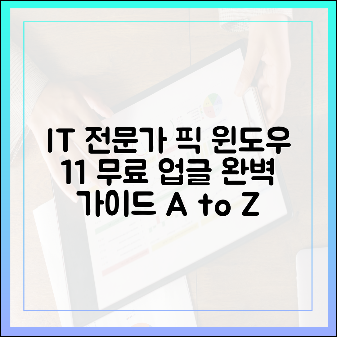 IT 전문가가 검증한 윈도우 11 무료 업그레이드 완벽 가이드