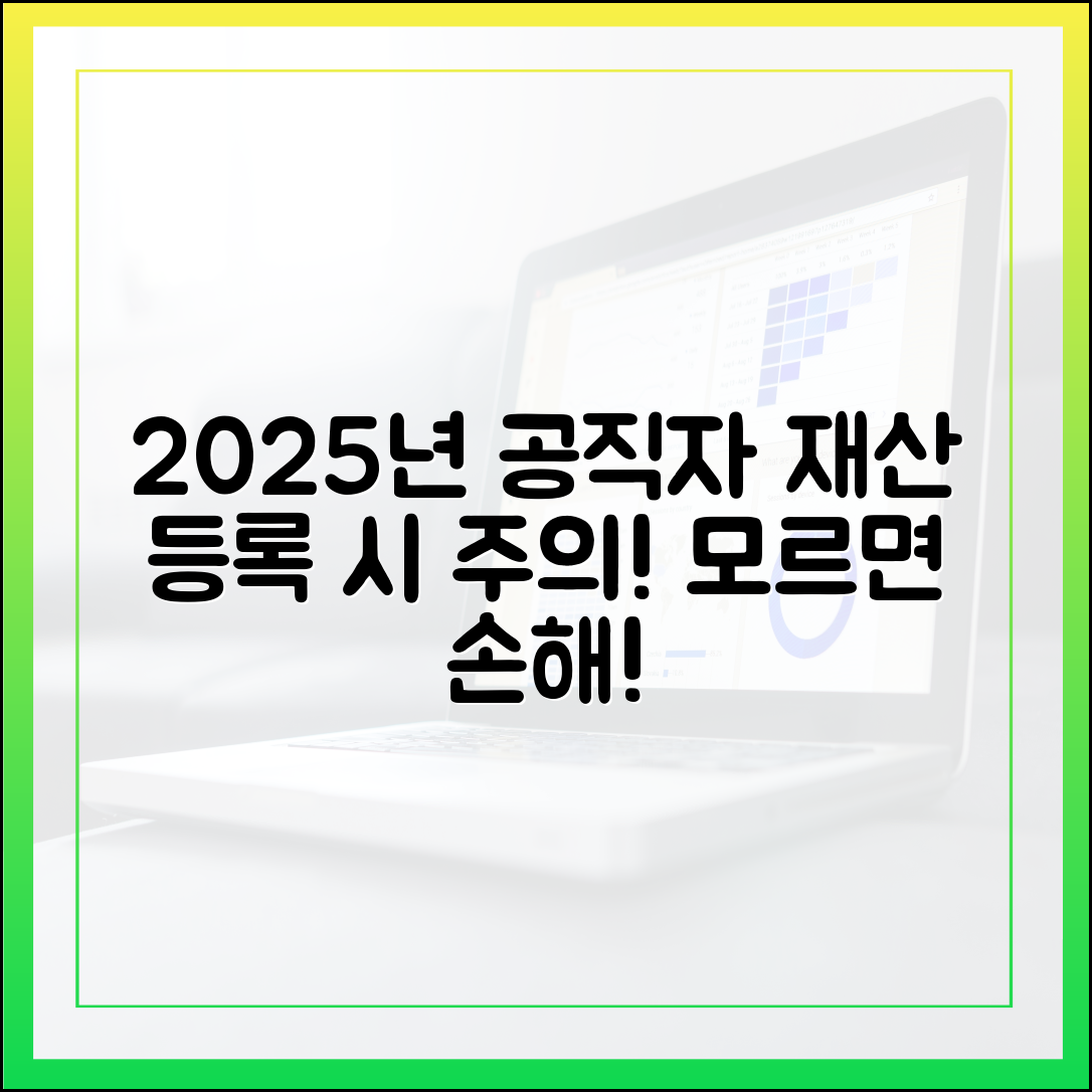 2025년 공직자 재산 등록, 이것 모르면 불이익 받는다