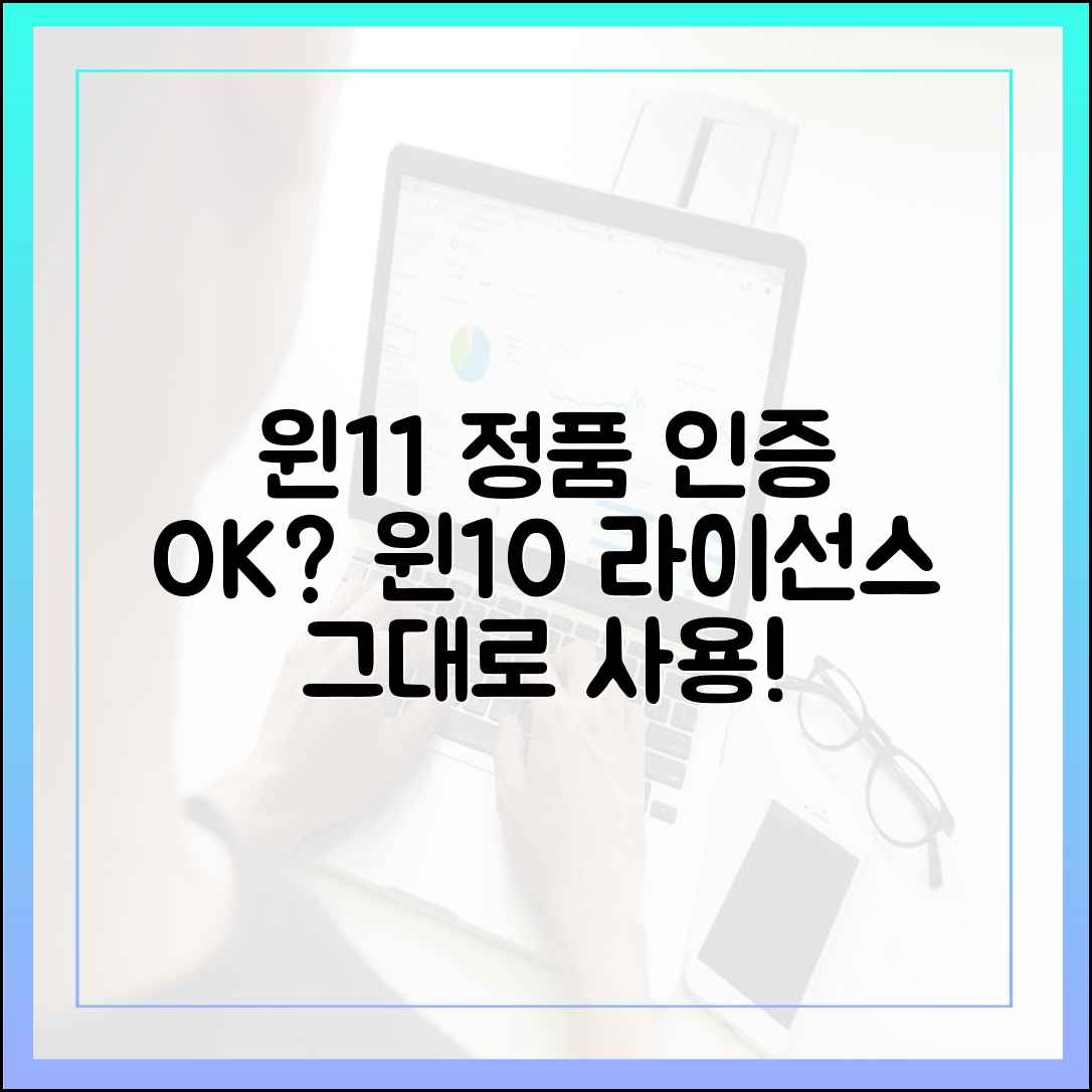 윈도우 11 정품 인증, 기존 윈도우 10 라이선스로 가능한가? (최신 정보)