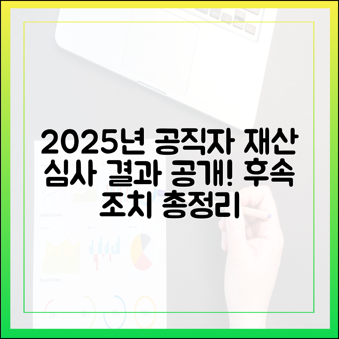 2025년 공직자 재산 심사 결과 및 후속 조치 완벽 해설