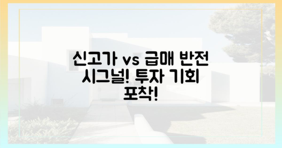 신고가 vs 급매, 반전의 시그널