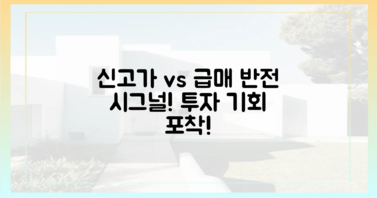 신고가 vs 급매, 반전의 시그널