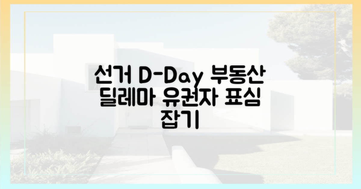 선거 앞둔 부동산 정책 딜레마