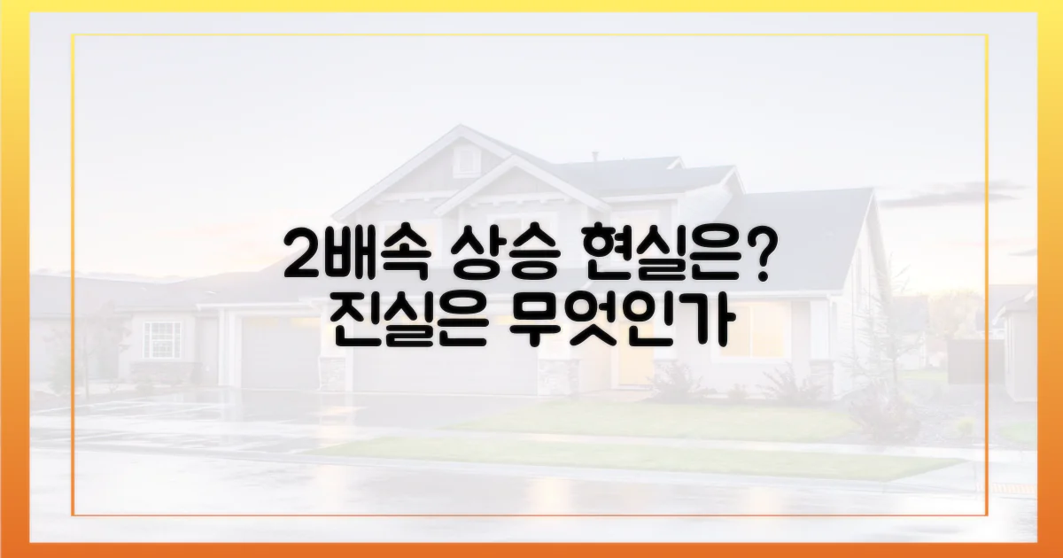 2배속' 상승, 현실은 어떠한가?