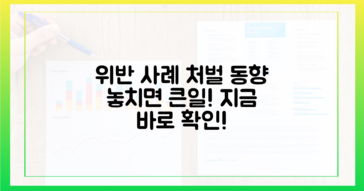 주요 위반 사례와 처벌 동향