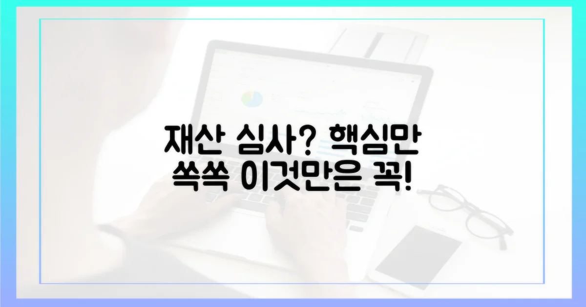재산 심사, 무엇을 들여다볼까?