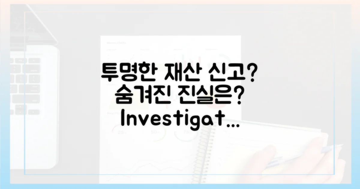 재산 신고, 투명성은 보장되는가?