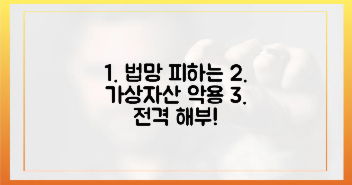 법망 피하는 가상자산 악용