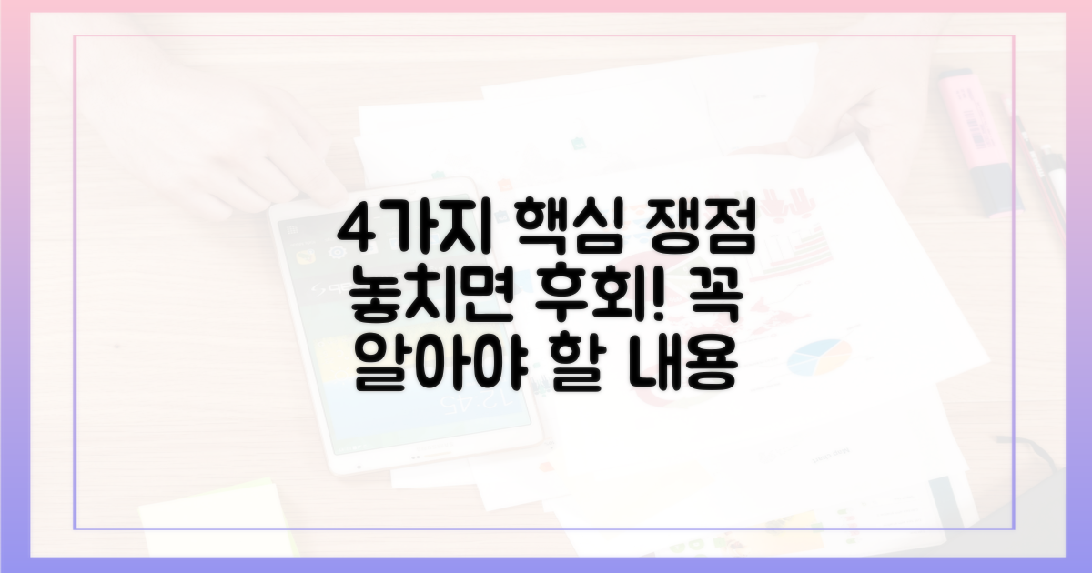 4가지 주요 쟁점