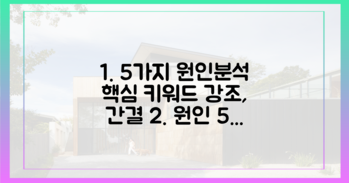 5가지 원인 분석